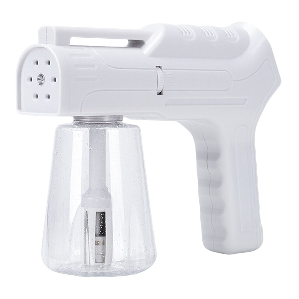 Rechargeable Fogger Electric ULV Sprayer, Portable Handheld Disinfection Blue Light Nano Steam Gun Ato-mizer Machine