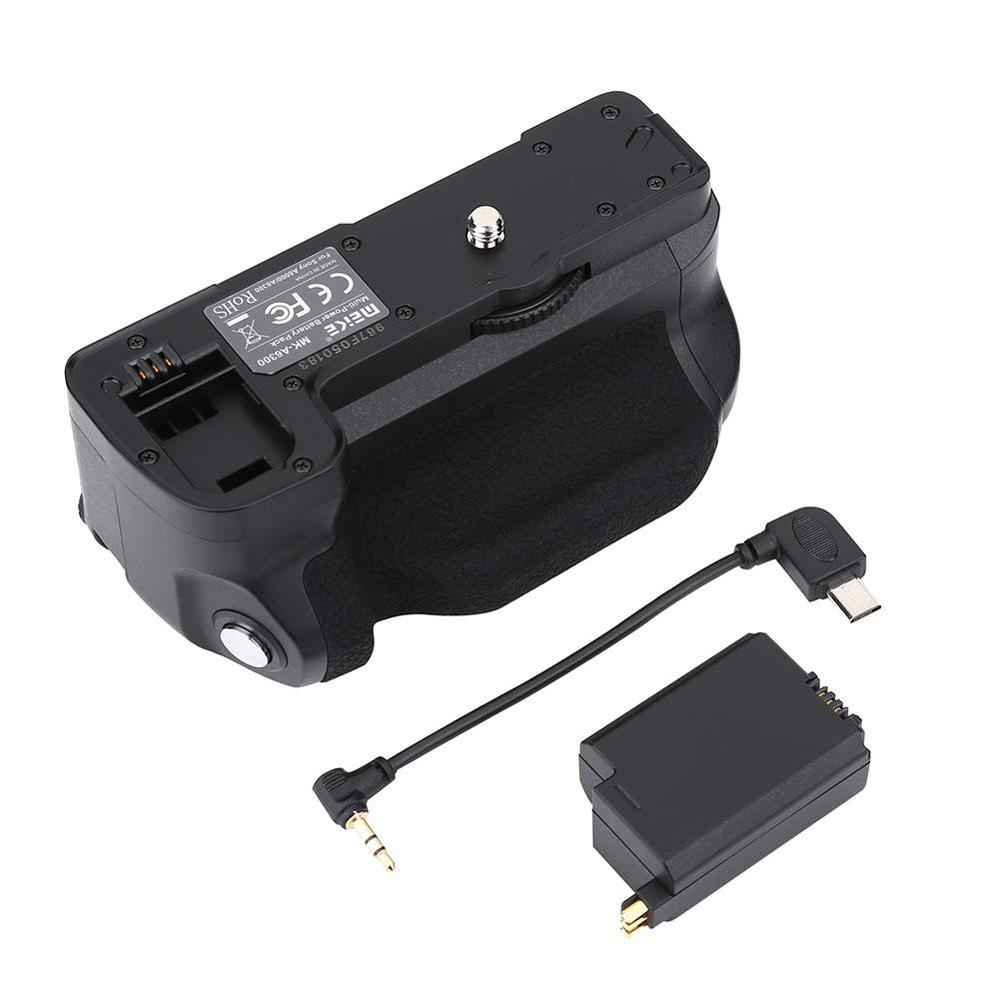 Meike MK-A6300 Verticale Schieten Grip Power Pack Houder Voor Sony A6300 A6000 Camera
