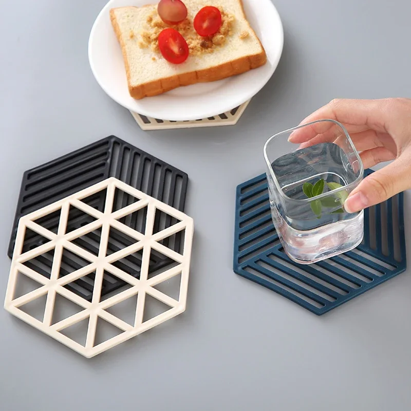 4/6Pcs Silikon Geschirr Trocknen Matte Multifunktionale Hitzebeständige Geschirr Spülmaschine Matte Waschbecken Matte für Küche zubehör untersetzer