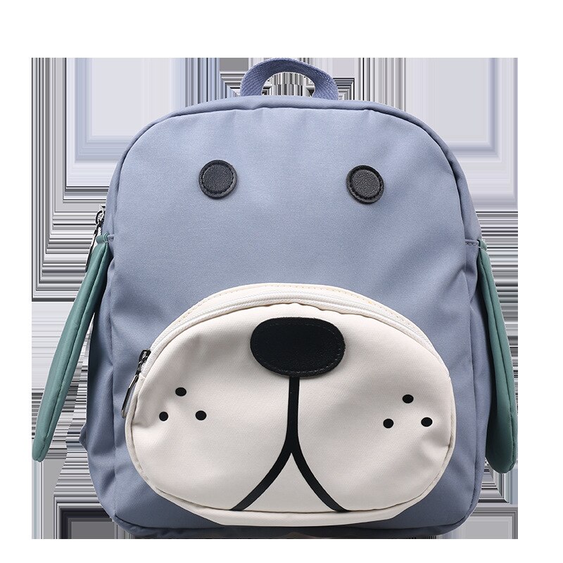Impresión de perro mochila para niños niñas niños mochilas para niños de kinder mochila escolar pequeña Animal escuela bolsas mochila de: blue