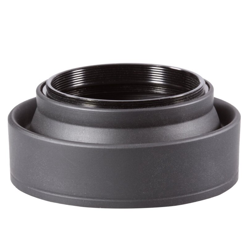 erheben -2 stück schwarze gummi-gegenlichtblende für dslr-kamera , 52mm &Ampere; 67mm