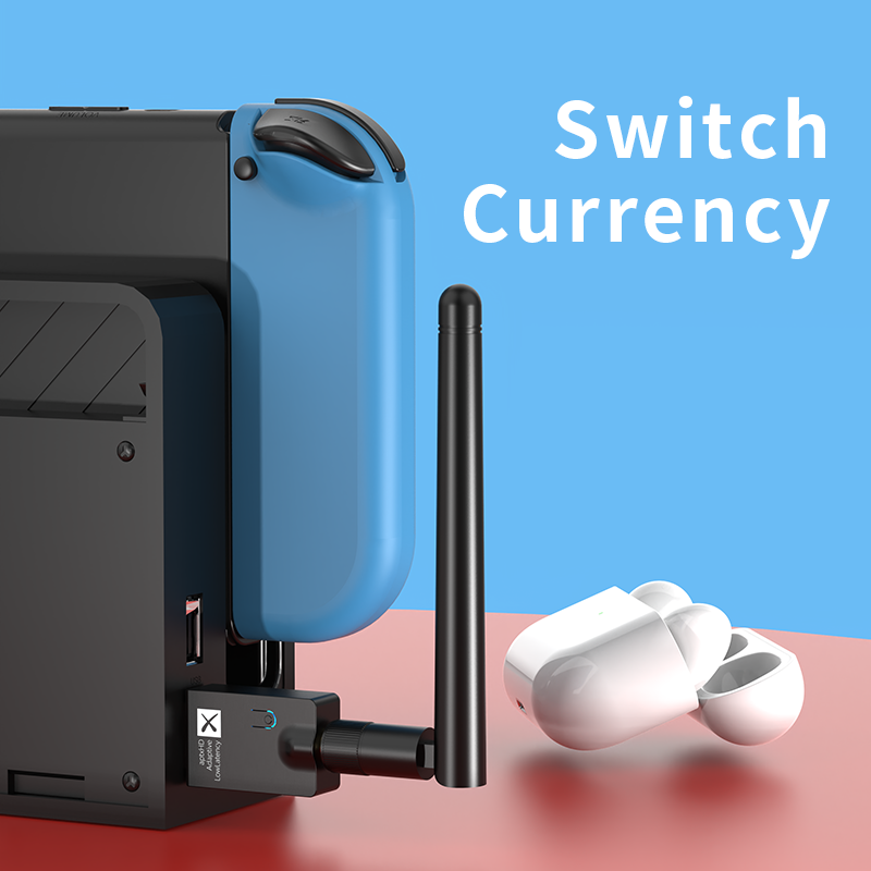 USB BT 5.2 Adapter Black , USB Wireless Audio BT Transmitter Receiver Support Win7/8/10/xp32/64bit Linux MACOS