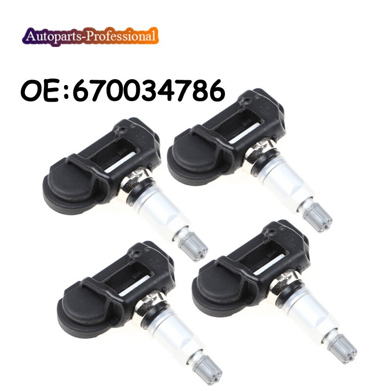 4 pcs/lot Car TPMS Sensor For Fiat Maserati Ghibli TPMS Tire Pressure Sensor 670034786 433Mhz Auto Parts