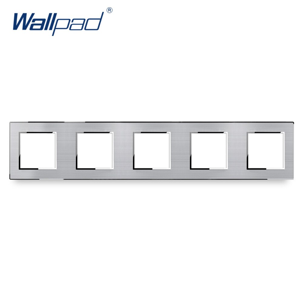 Wallpad Luxus Edelstahl Tafel Rahmen Mit Silber Grenze Hotel Tafel Vertikale und Horizont Rahmen 1 2 3 4 5 rahmen Tafel Nur: 5