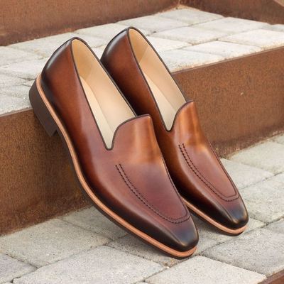 Män blandade färger pu läder bruna skor herr formella affärsskor herrklänning grunda skor manliga loafers klänning skor  tv930: 44