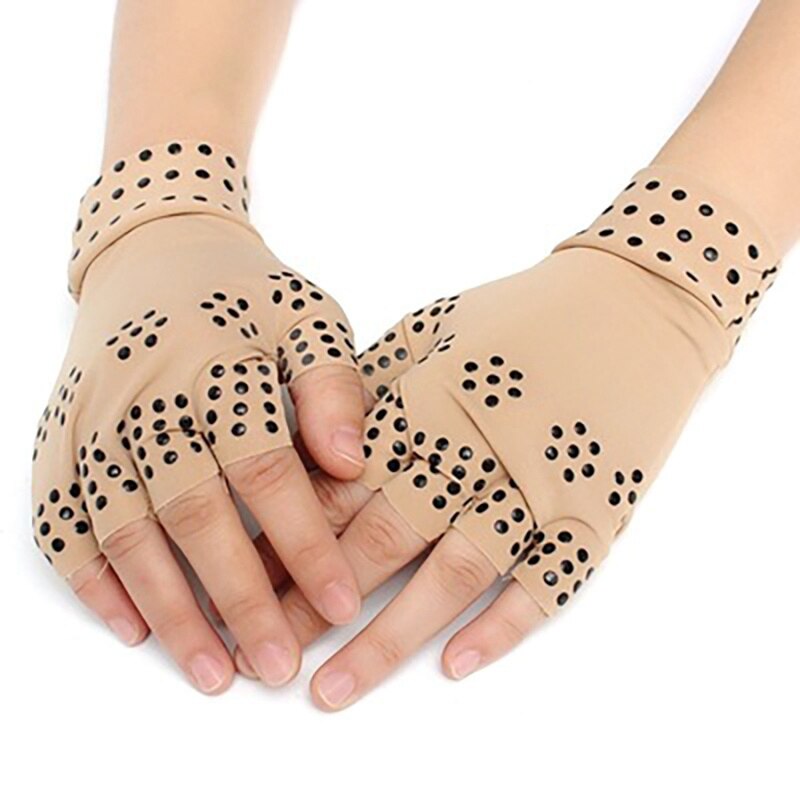 Fitness Veilig Compressie Therapie Handschoenen Voor Veilig Pols Half Vinger Magnetische Anti Artritis Gezondheid