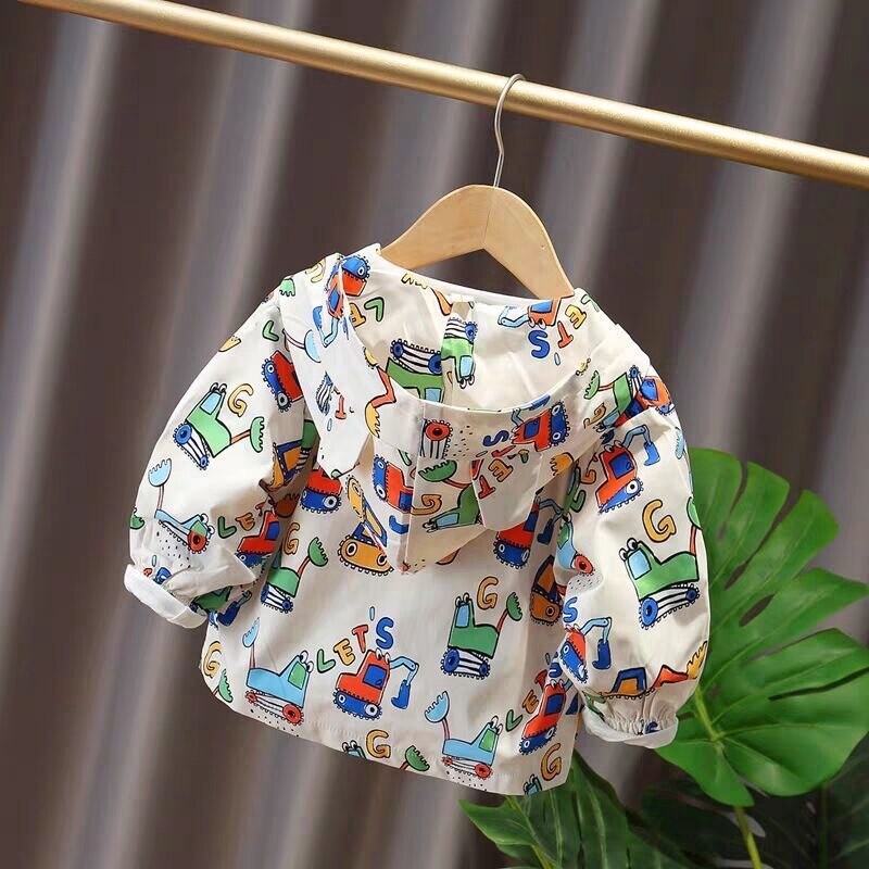 Manteau de dinosaure pour enfants, jolie veste de printemps pour garçons et filles, vêtements actifs pour bébés