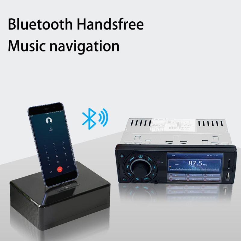 Baceyong Touch Screen Car Stereo FM Radio MP3 Player,Single Din Car Stereo with Bluetooth, Car MP3 Player