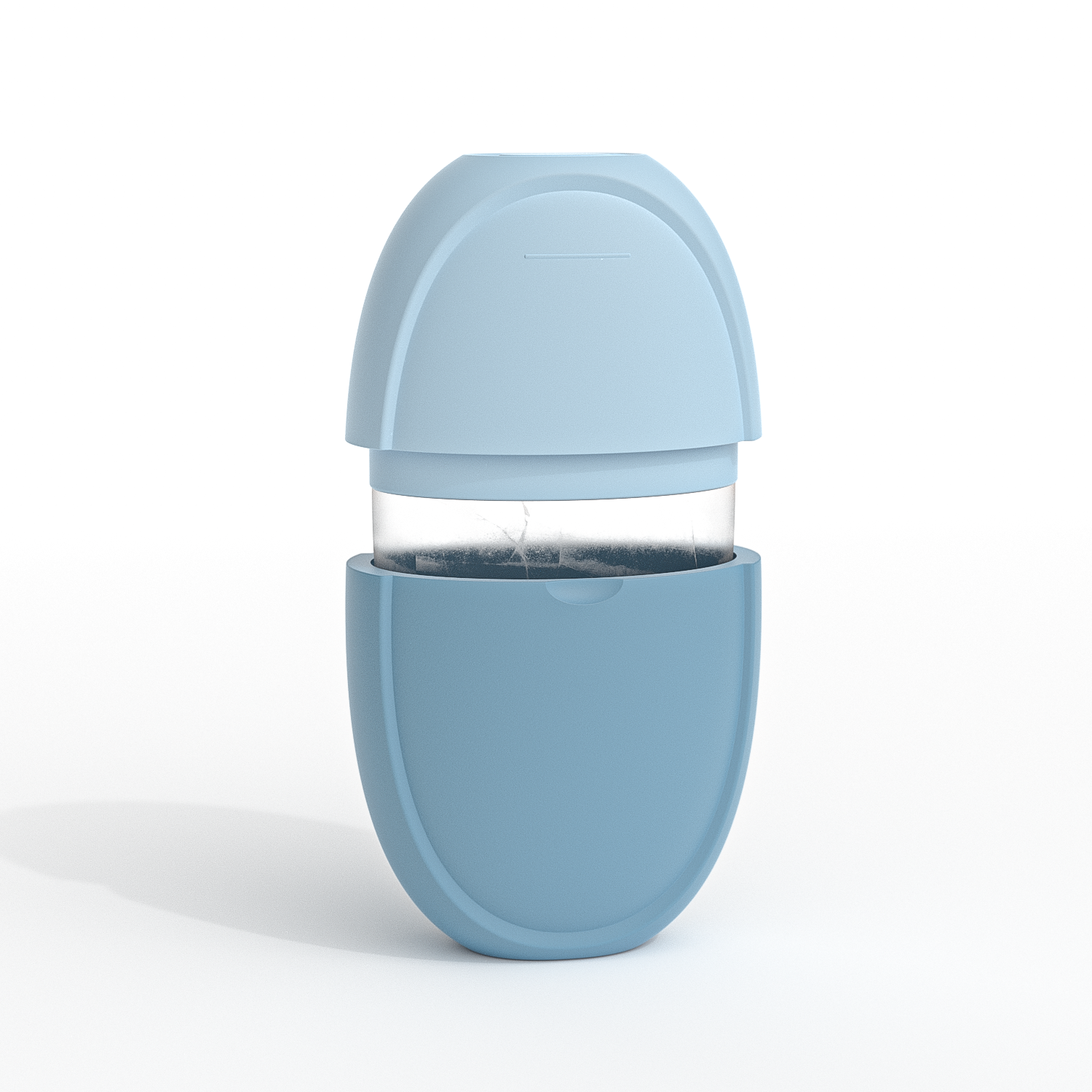 Siliconen Ijsroller Mal Mini Draagbaar Gezichtsreinigingstool Koud Kompres Rustgevende Massage Ijsdoos Duurzaam Huidverzorgingstool: Blauw