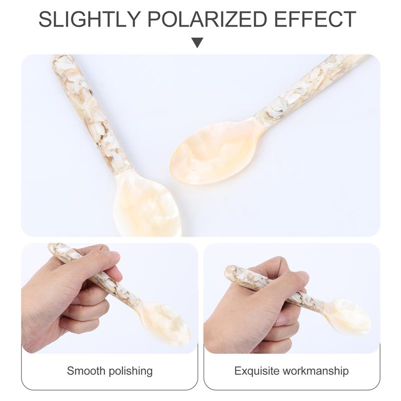 2 stuks schelplepel schattige lepel huishoudelijke lepel keukenbenodigdheden koffielepel