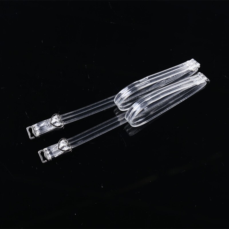 2Paare Hohe Elastische Streifen transparent Bh-träger Geschmack Einstellbare unsichtbar Klar Schulter Riemen vertraut Zubehör
