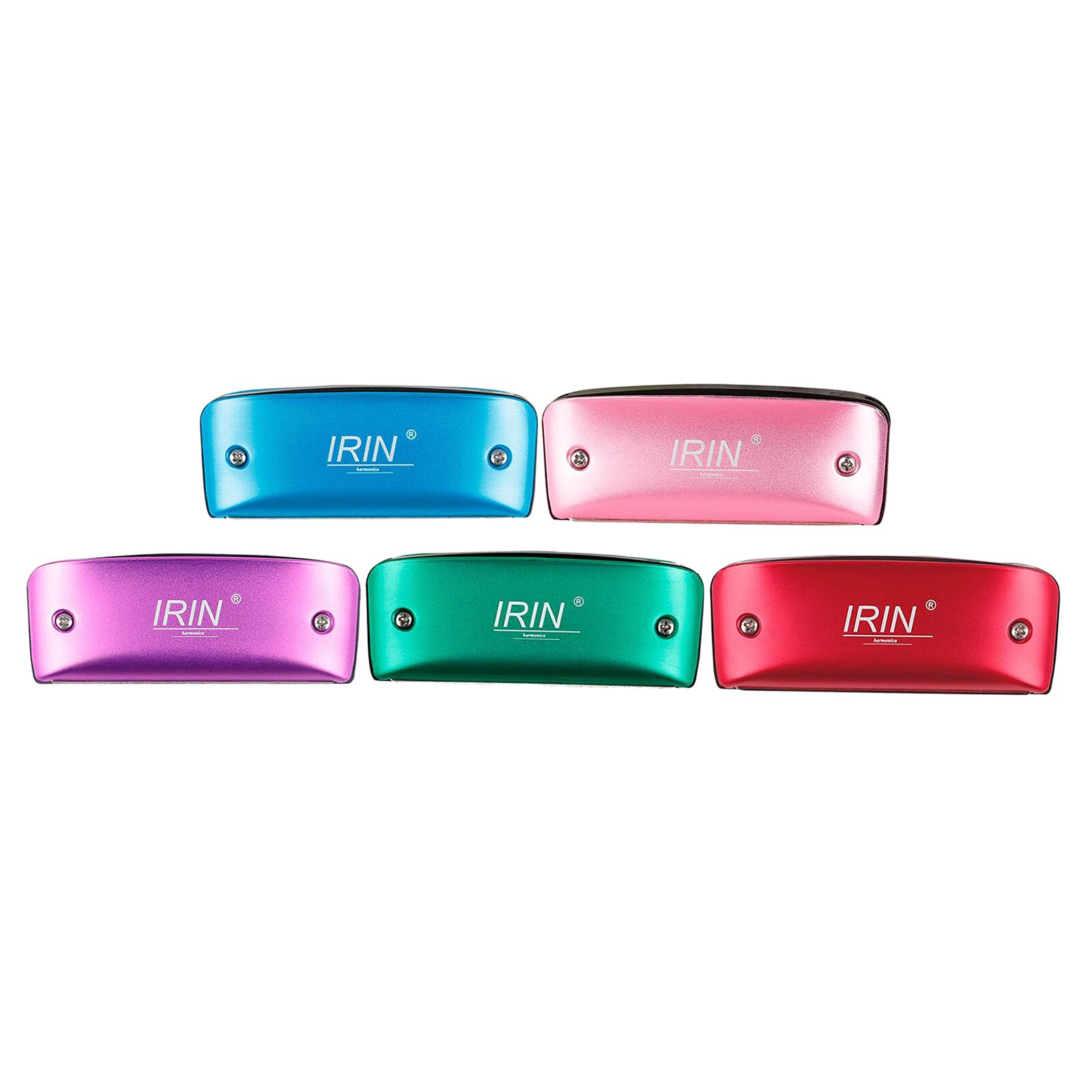 14 Hole Diatonic Harmonica in C - Aluminum Body - with Neck Strap - for Kids & Professionals