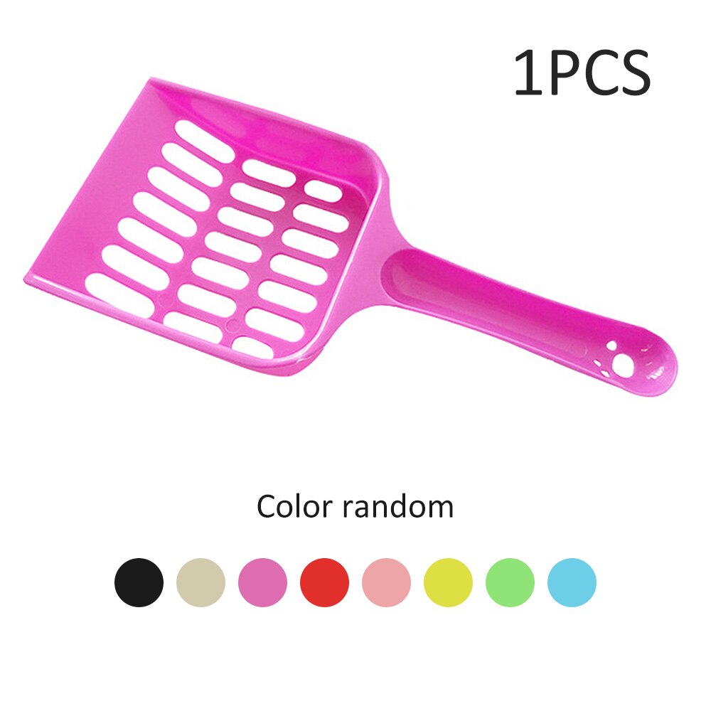 Eco-Friendly Pet Cat Litter Scoop Convenient Plastic Cleanning Tool Puppy Kitten Poop Shovel With Garbage Box Pets Cats Supplies: Default Title