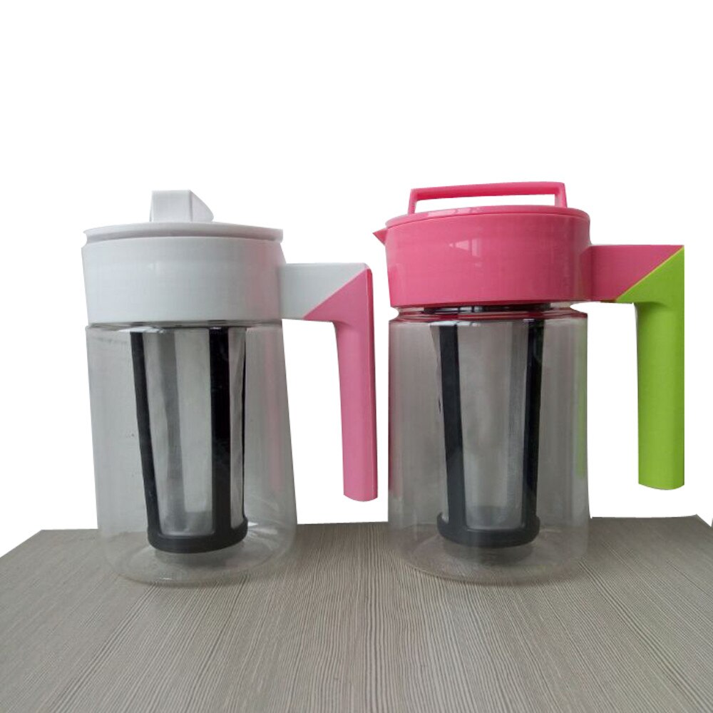 900ml cold brew ijskoffiezetapparaten met luchtdichte afsluiting, siliconen handvat, koffiezetapparaat met filterkoeler