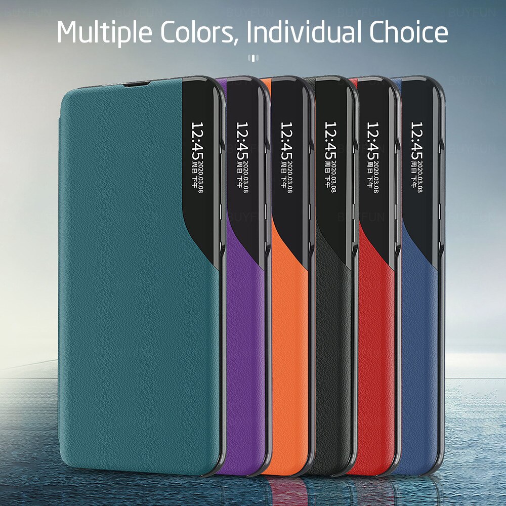 Voor xiaomi  mi 10t pro hoesje smart view magnetische flip leren hoesje xiomi  mi 10 t t10 5g mi10t 10 tpro stand boek telefoonhoesje coque