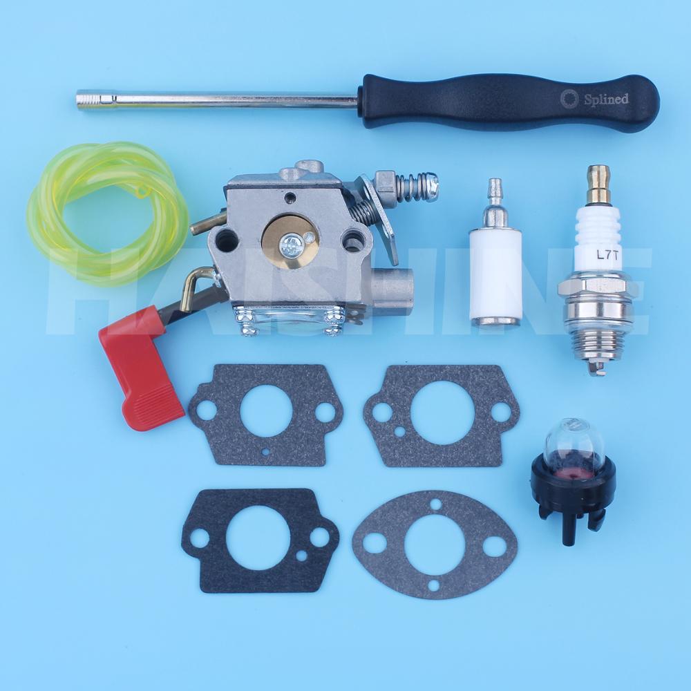 Carburetor Kit For Craftsman Poulan PP331 PP336 PP036 PP136 32cc Gas Trimmer PP445 PP446 PP446T Pole Pruner Walbro Carb WT-628