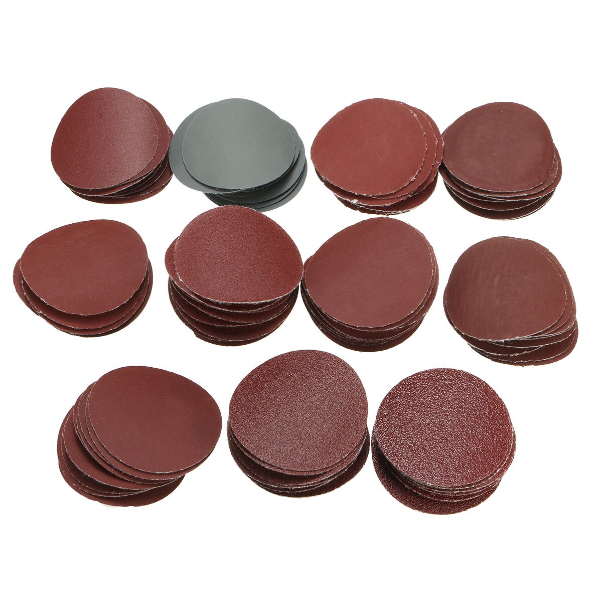 10Pcs 2inch 50mm 80-3000 Grit Sanding Disc Set Ho&Loop Wet Dry Round Sandpaper Wood Polishing Grinding Sheet Abrasive Tools