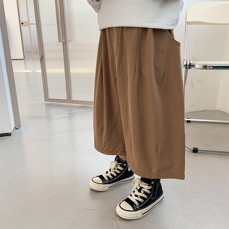 Pantaloni larghi larghi larghi per ragazzi nuovi estivi pantaloni sottili in cotone per bambini