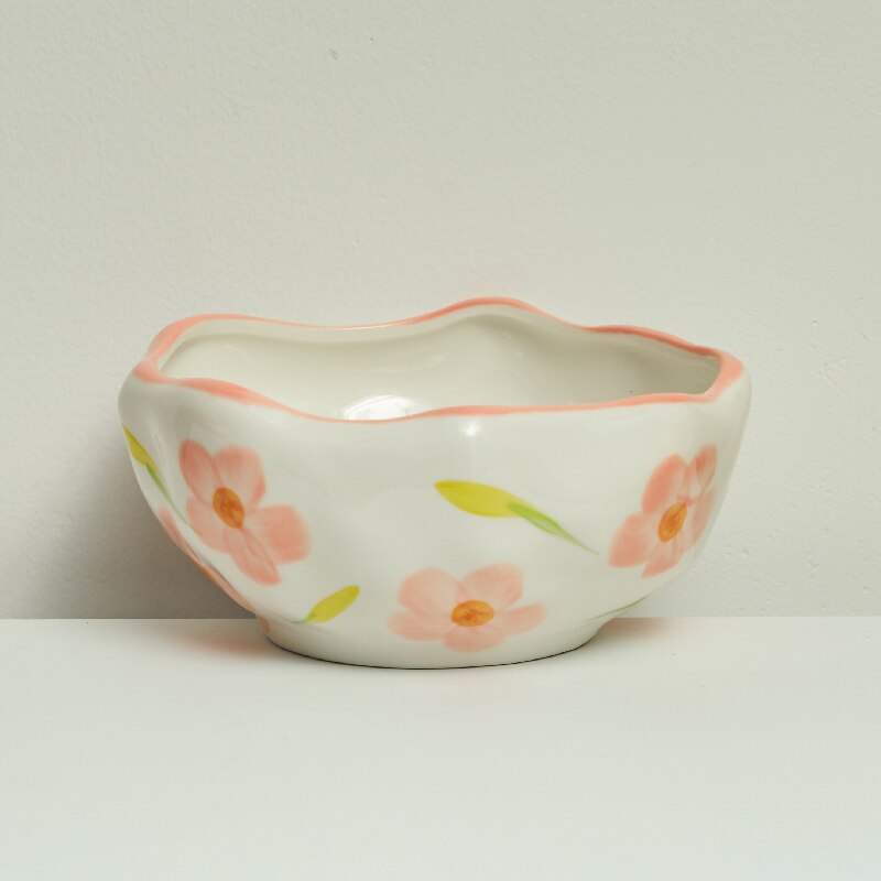 Tasse à café en céramique de Style coréen, motif de fleurs peintes à la main, petit déjeuner, tasse à lait: Bowl A