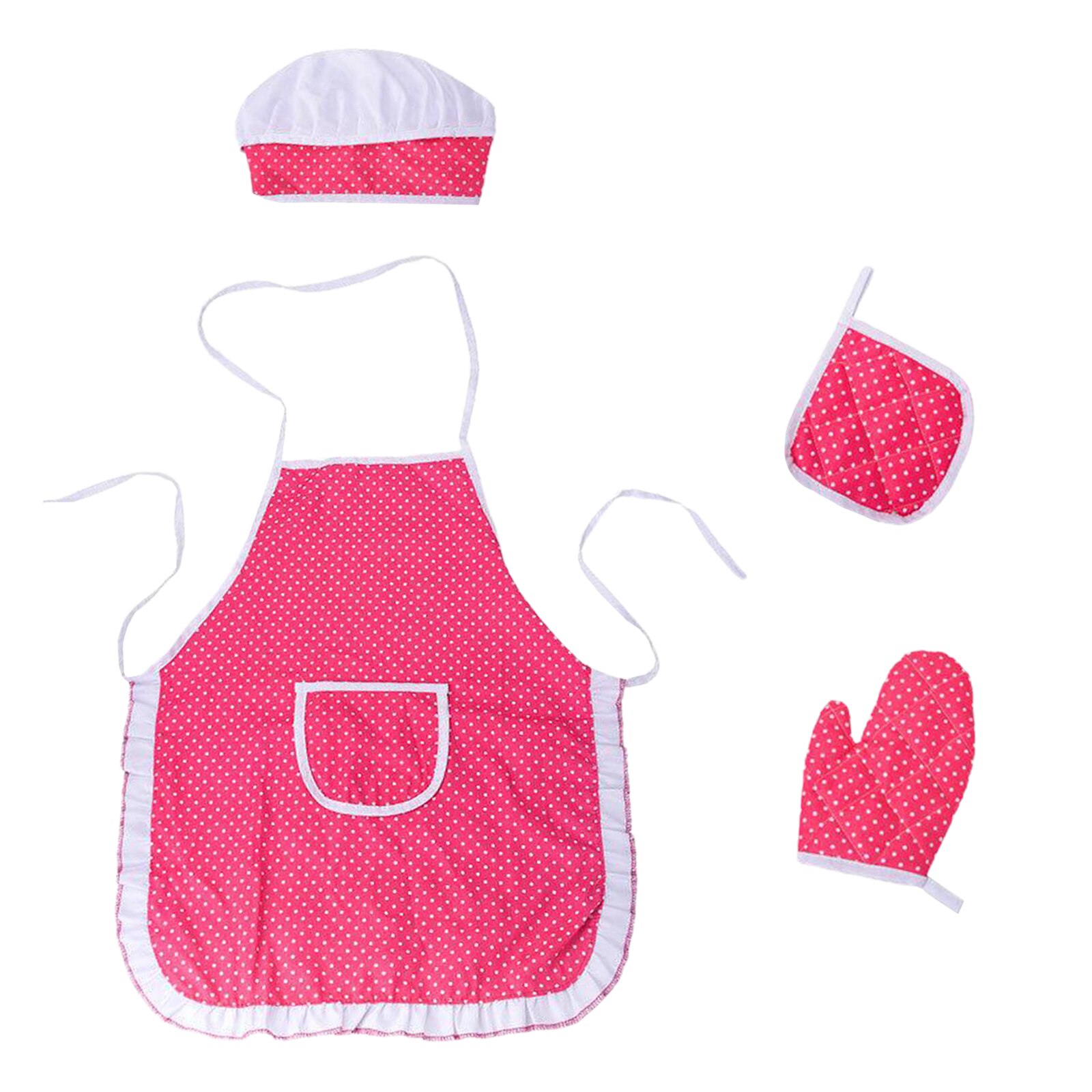 Complete Kids Cooking And Baking Set - 4 Pcs Includes Apron & Chef Hat, Oven