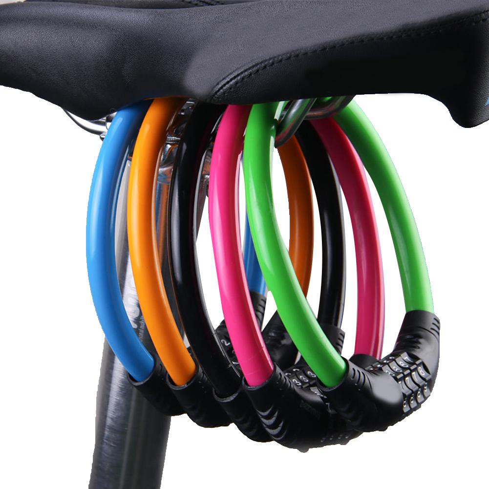 4 Digitale Fiets Kettingslot Anti-Diefstal Anti-Snijden Metalen Motorcycle Cycle Fiets Sluizen Fiets Kabel kettingslot
