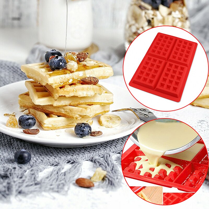 Stampi per Waffle in Silicone stampi per dolci antiaderenti stampi per Muffin per biscotti da forno a microonde utensili da cucina Bakeware da cucina