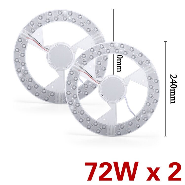 Smart home control Tuya Smart Life LED ceiling light wick 96W 72W Panel Lamp AC 165-265V Remote Dimmable Control for room lights: 2pcs 72w