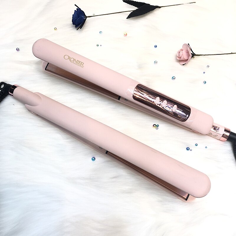 up to 980℉ smooth ceramic hair straightener flat iron straightening hairdressing tool LCD digital reminder 100-240v