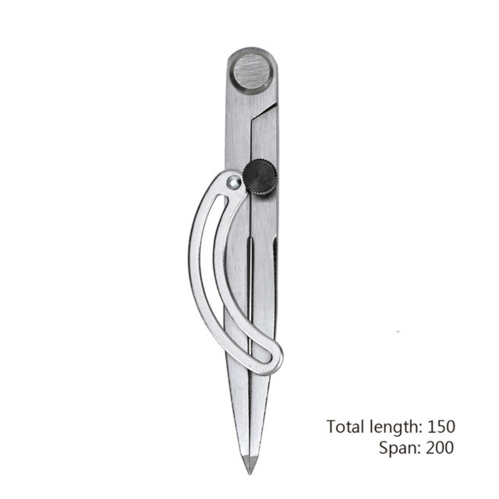 Læder metal håndværk gør roterende værktøj justerbar afstand kompas kant krøller møbler søm syning håndlavet værktøj: 150mm