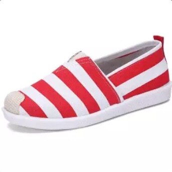 Cresfimix mocassins mujer vrouwen leuke witte comfortabele slip op loafers dames toevallige canvas platte schoenen sapato a5712: c / 5