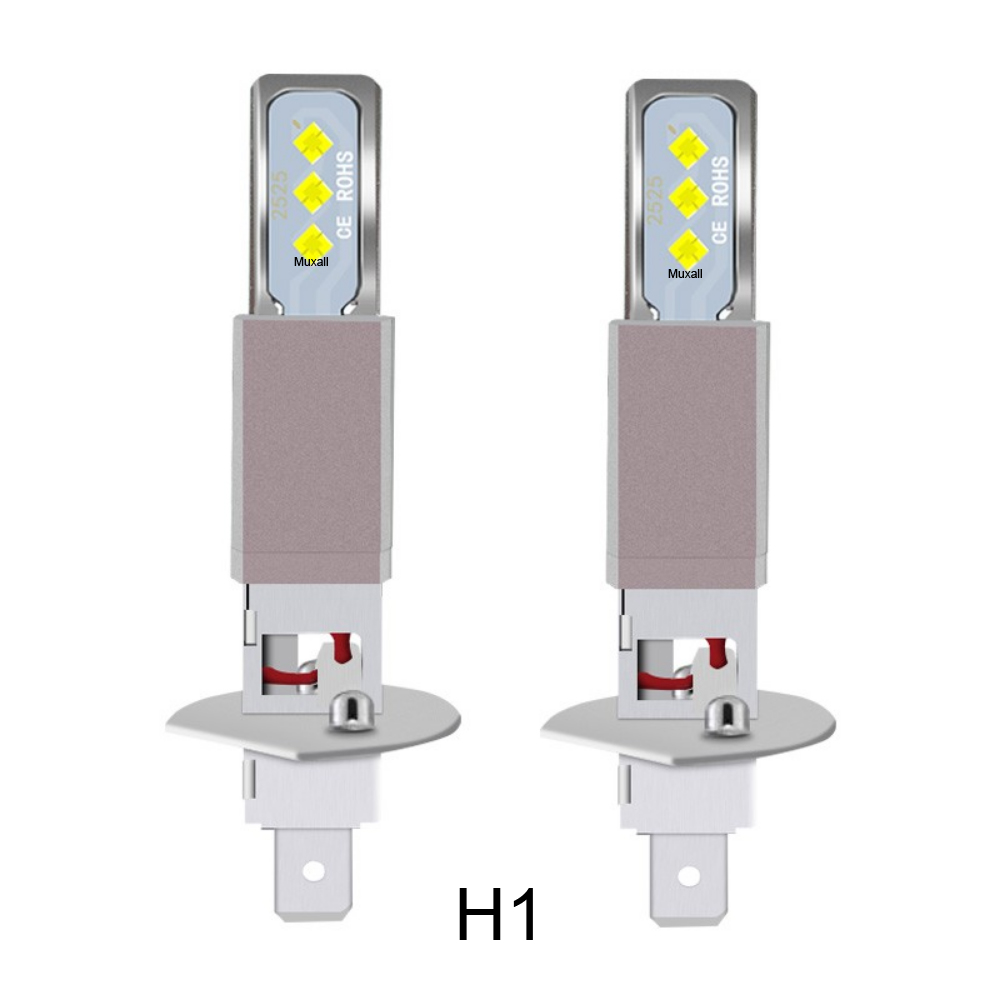 20000LM H3 Led Bulb H1 Mini 1:1 Plug Play Fanless Car Led Lamp 2525 CSP Led Headlight Fog Lights DRL White Yellow 12V 24V: green