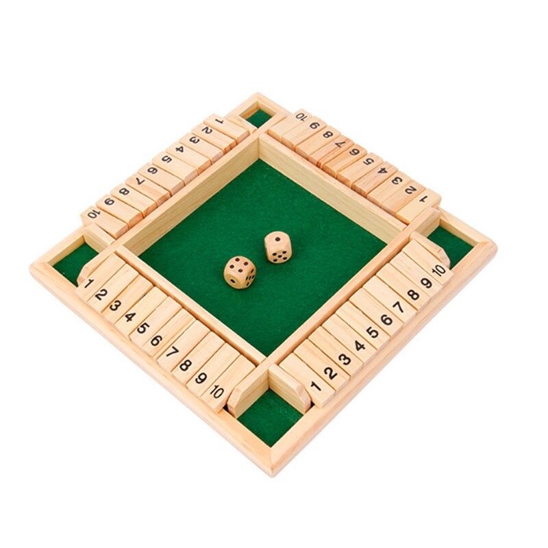 Holz Deluxe Vier Seitige Digitale Puzzle Bord Spiel Schloss Die Box Spiel Set für 4 Menschen Pub Bar Partei Liefert