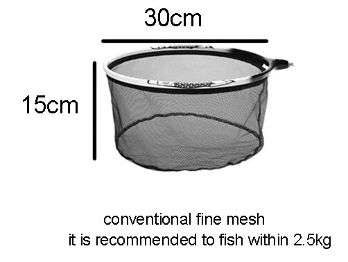 Head Fishing Nets Brail Nano Titanium Alloy Landing Net Removable Hand Net Anti-adhesive Hook Fishing Accessories B358: 30cm unfoldable