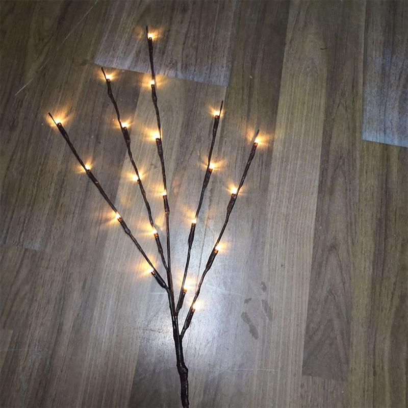 Simulative Branche D'arbre Lumière LAMPE À LED Belle 20 LED Veilleuse Pour la Fête De Noël
