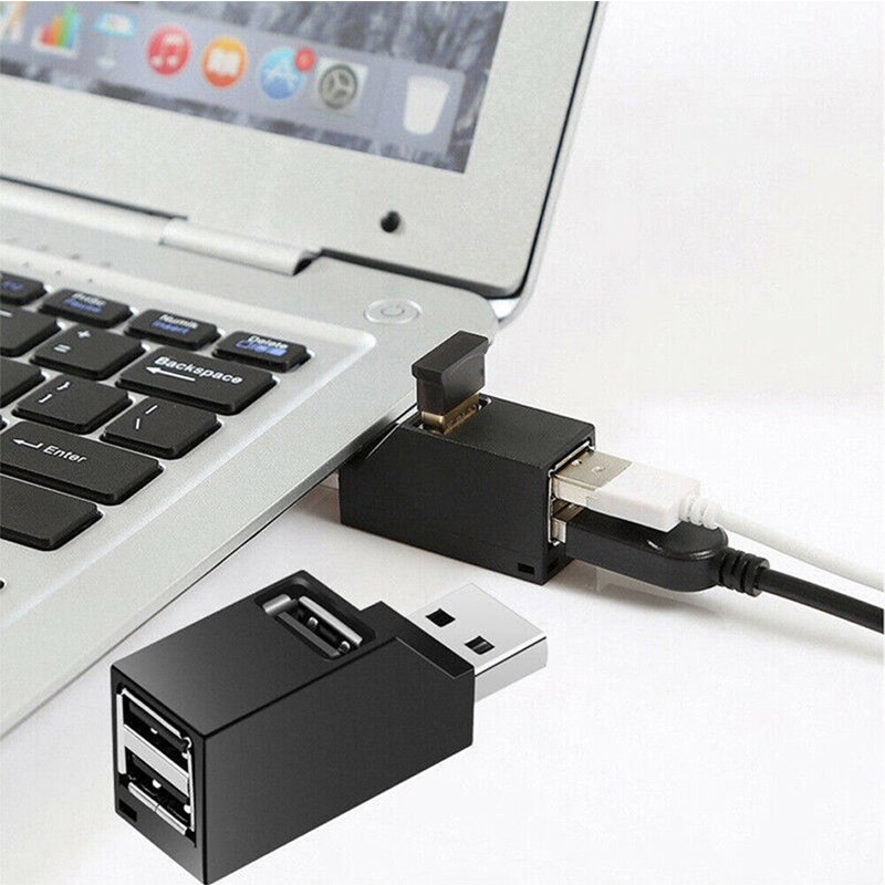 3 Port USB Mini HUB für Tablet PC Notebook Macbook Computer Multi USB Lade Hub Extender 2,0 Powered OTG Adapter HUB Splitter