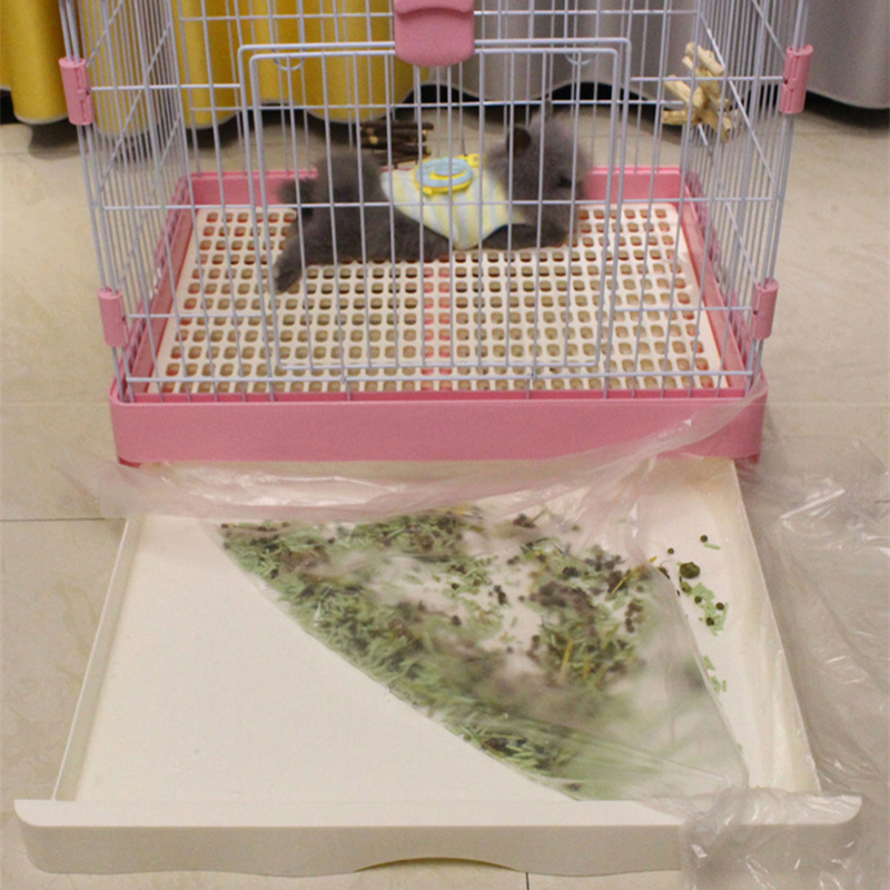 50Pcs Disposable Rabbit Cage Liner Clear Cats Pet Liner Bag Universal Toilet Film For Bunny Hamster Totoro Hedgehog Small Animal