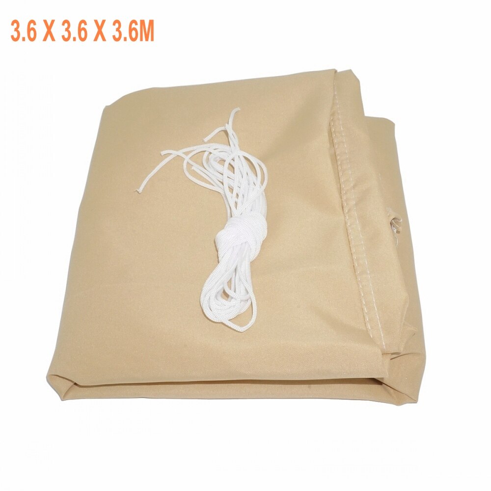 Triangle Waterproof Sun Shade Sail Yard Canopy Patio Garden UV Blocking Outdoor Sun Shelter with Wind Rope 3M / 3.6M / 5M: Sand 3.6M