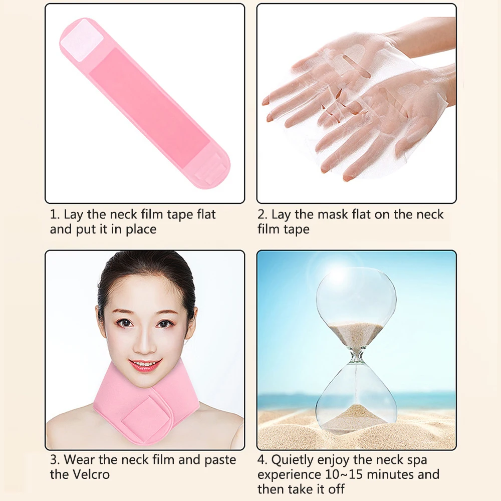 Herbruikbare Siliconen Gel Anti Veroudering Patch Voor Nek Masker Spa Nek Wrap Masker Hydraterende Riem Schoonheid Huid Nek Verzorging Vrouwen Nek Masker