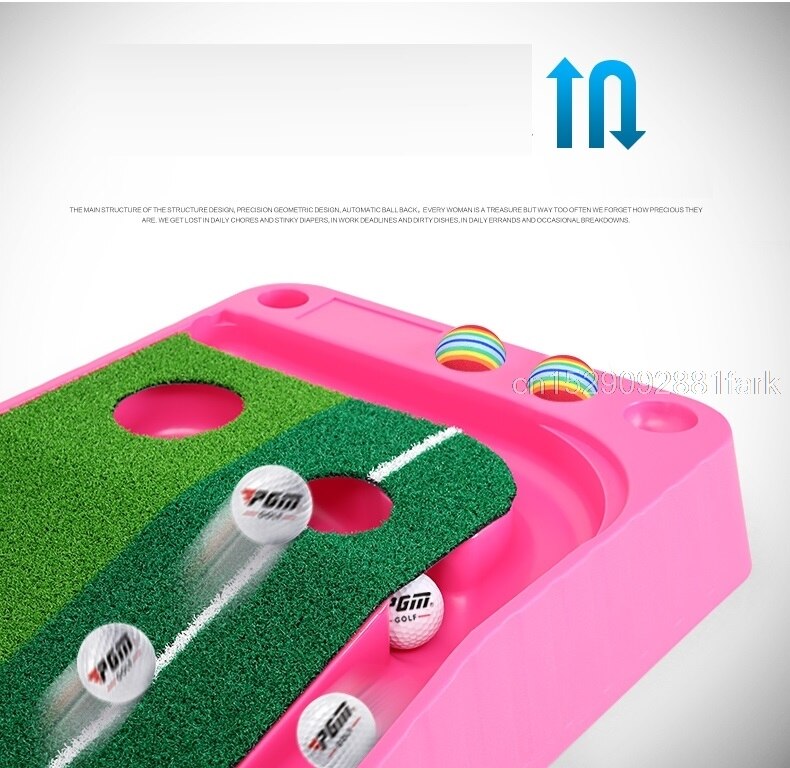 Pgm Mini Golf Clubs Putter balle retour 2.5M/3M intérieur Golf mettre vert formateur Portable Golf pratique mettre tapis
