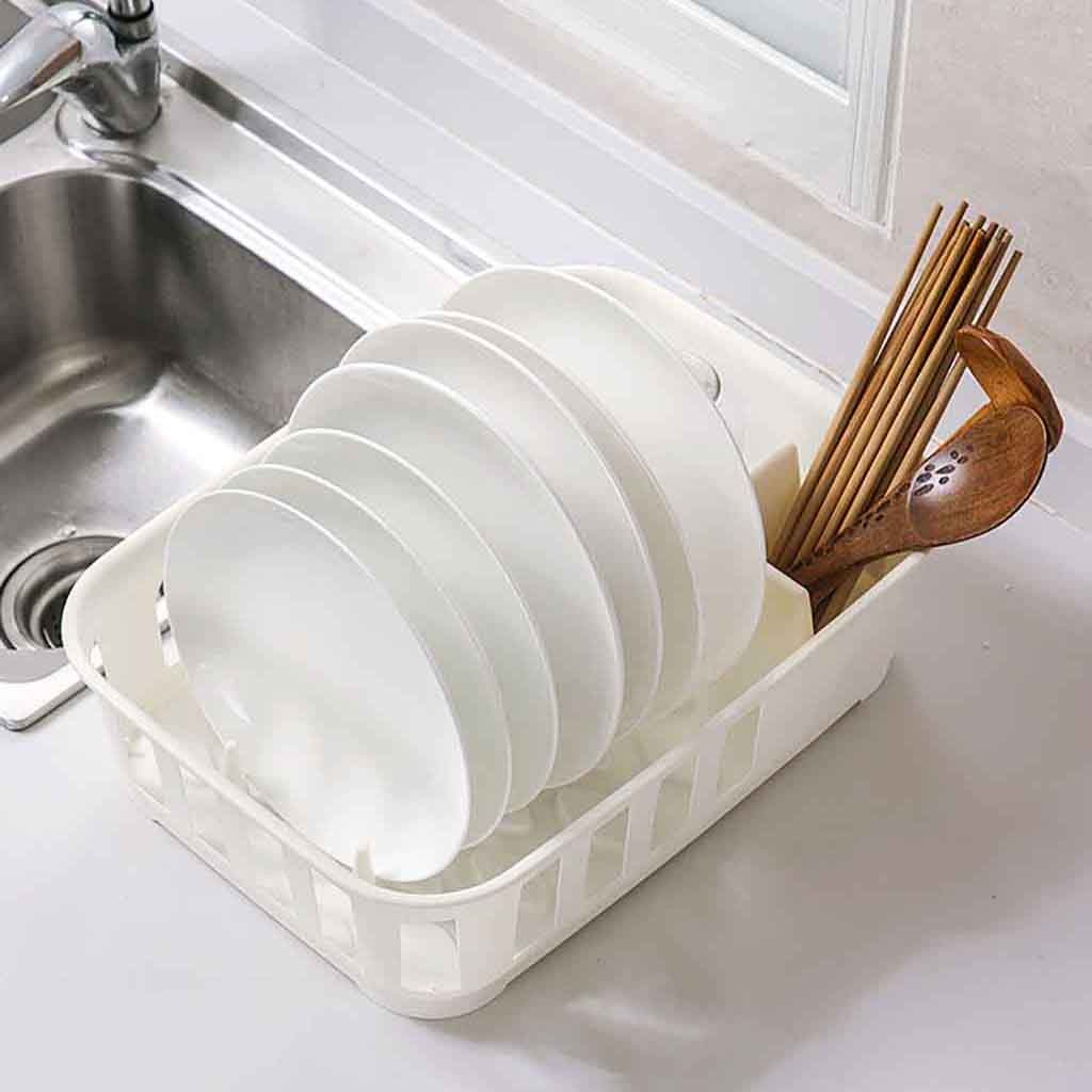 Dish Rack Kitchen Storage Holder Drainer Bowl Tableware Plate Portable Drying Dish Rack Home Shelf Dinnerware Organizer