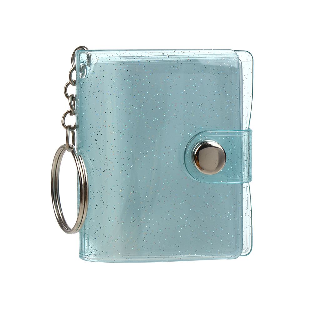 Mini porte-clés album photo Liberty, petit pendentif album photo avec porte-clés, porte-clés de poche de stockage photo portable ID, 2 ", 20: YELLOW