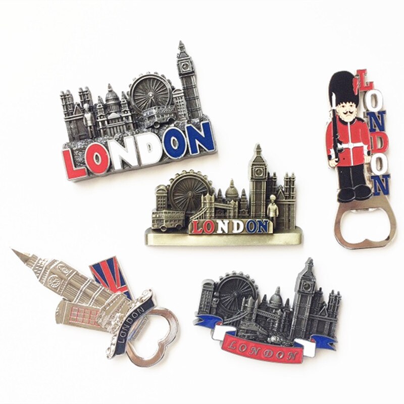 Metalen 3D Koelkast Magneten Britse Toeristische Souvenir Londen Big Ben Decoratieve Koelkast Magnetische Stickers