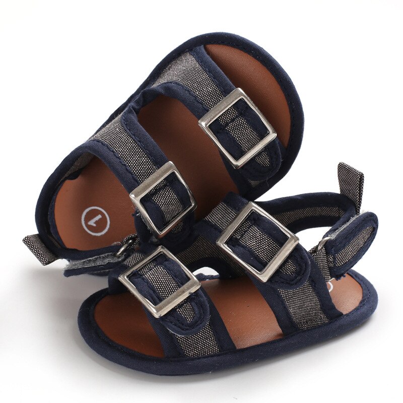 été enfants bébé garçons sandales toile enfants sandales pour garçons décontracté enfant en bas âge chaussures premiers marcheurs: Gray / 7-12 mois