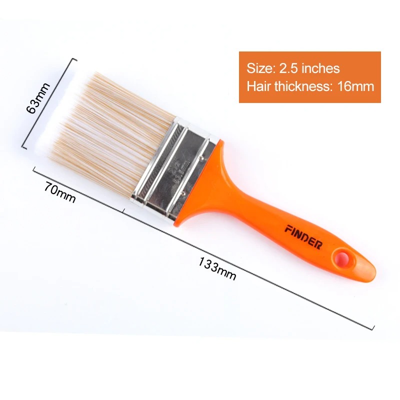 Cepillo de pintura de pared para mejorar el hogar, cerdas suaves para mascotas, cepillo de limpieza duradero, mango de ABS, herramientas de pintura al óleo para decoración del hogar: Verde claro