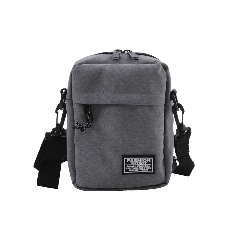 Neue Oxford praktisch tasche Herren Umhängetaschen hängen Hals Geldbörse vertikale Handtaschen alle-Spiel Mini kleine Umhängetasche: Grau