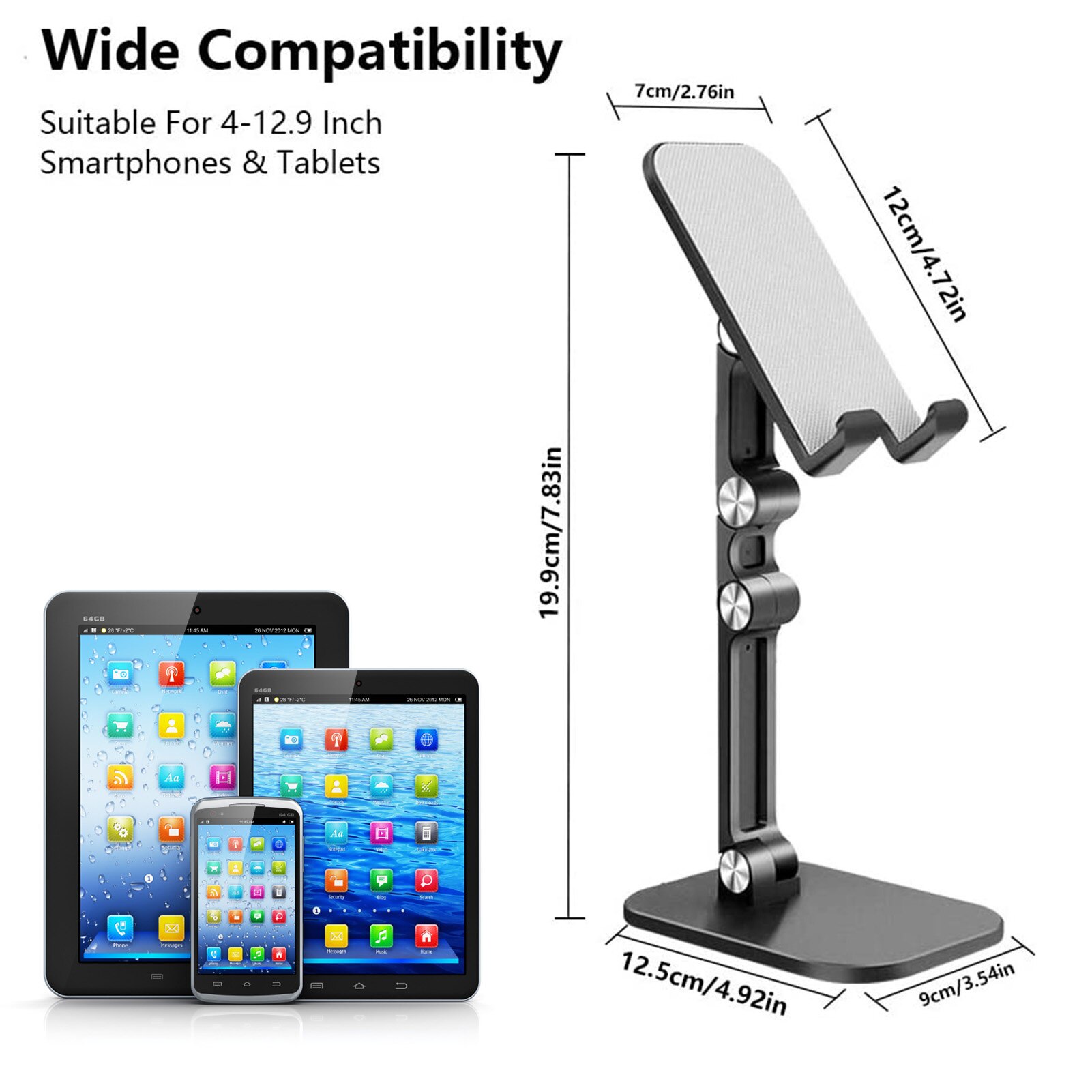 Bureau Telefoon Houder Voor Tablet Smartphone Verstelbare Universele Draagbare Beugel Opvouwbare Mobiele Stand Voor Iphone 12 Pro Max 12Mini