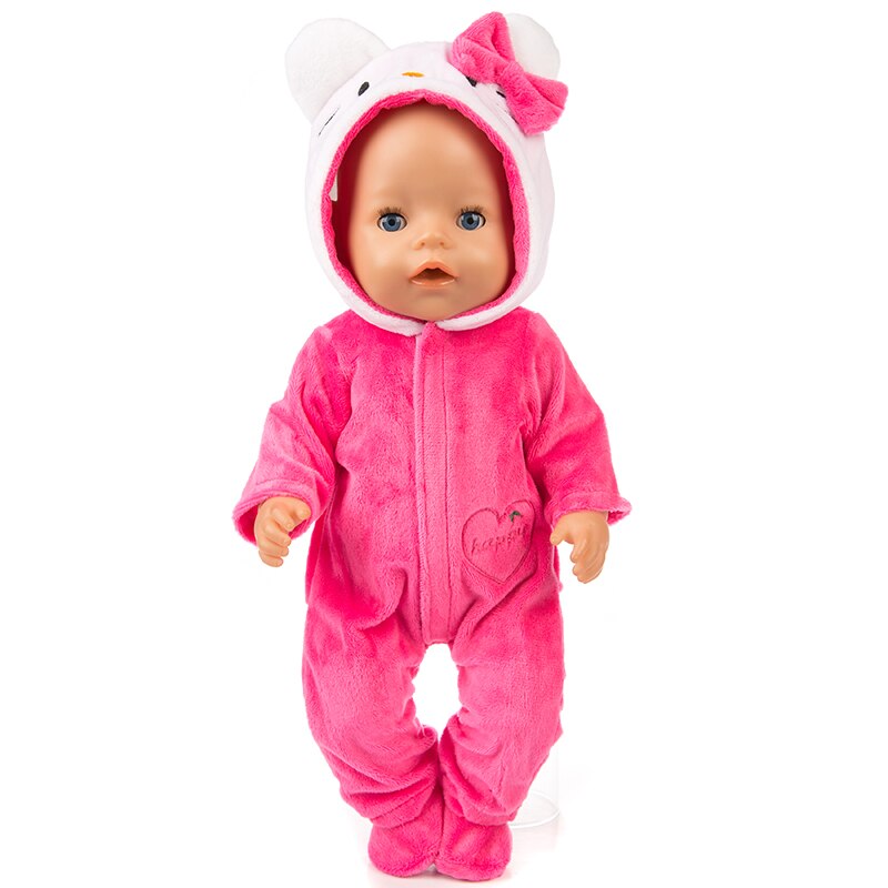 neue Anzug Fit Für 43cm Baby Born Puppe 17inch Geboren Babys Puppe Kleidung: 12