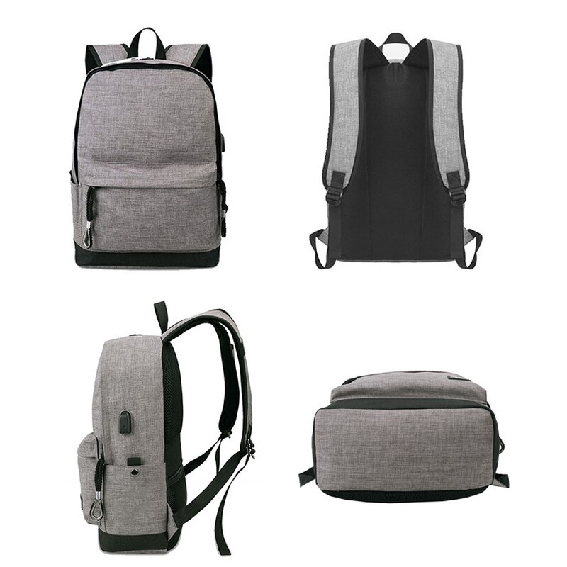 Colegio viento Chicos Mochila hombre de Gran Capacidad negro Alta USB macho de lona mochilas escolares para Adolescentes chica Mochila de los hombres mochila masculina Bolsos de Escuela mochila escolar niña