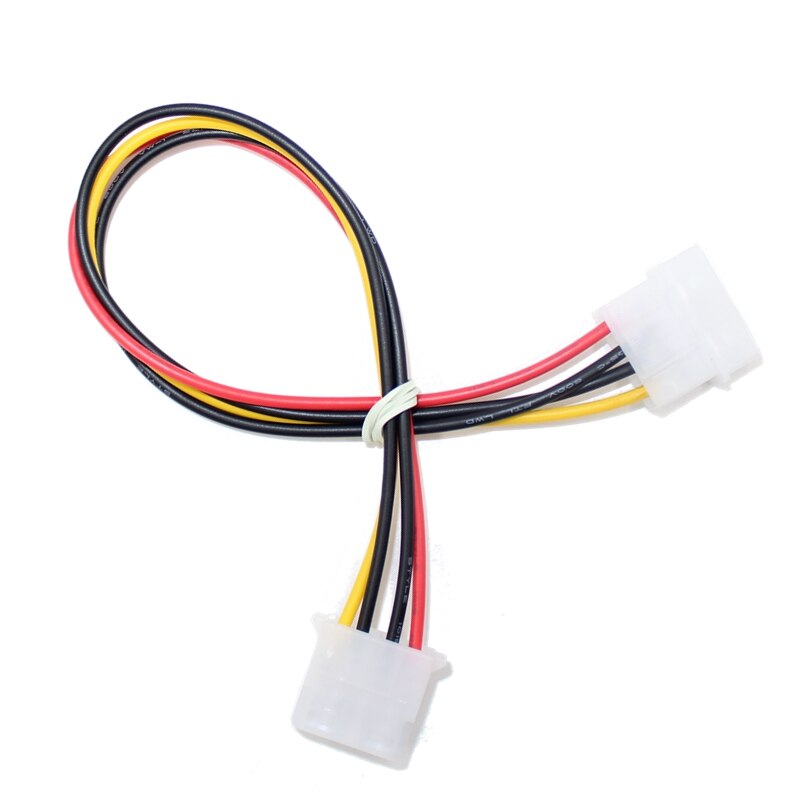 1 stücke 30cm Computer Netzteil IDE Molex 4-Stift Männlich Weiblich Verlängerung Energie Kabel Reinem Kupfer Draht Ader Kabel 5,08mm Tonhöhe
