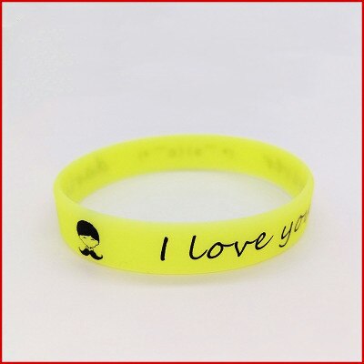 Siliconen Lichtgevende Polsbandjes Rubber Zweet Band Armbanden Mannen Vrouwen Rubber Shine Armbanden Polsbandjes Glow In The Dark Sport Wrap: Yellow